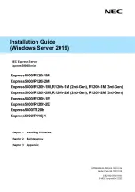 Preview for 1 page of NEC Express5800/R120i-2M Installation Manual