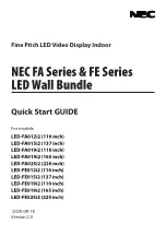 NEC FA Series Quick Start Manual preview