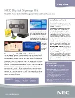Предварительный просмотр 1 страницы NEC LCD3215 - MultiSync - 32" LCD Flat Panel... Brochure