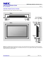 Preview for 2 page of NEC LCD3215 - MultiSync - 32" LCD Flat Panel... Installation Manual