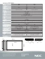 Preview for 2 page of NEC LCD3215 - MultiSync - 32" LCD Flat Panel... Specifications