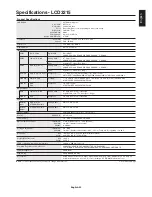 Preview for 31 page of NEC LCD3215 - MultiSync - 32" LCD Flat Panel... User Manual