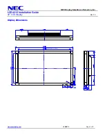 Preview for 3 page of NEC LCD4215 - MultiSync - 42" LCD Flat Panel... Installation Manual