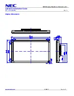Preview for 3 page of NEC LCD4615 - MultiSync - 46" LCD Flat Panel... Installation Manual