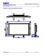 Preview for 5 page of NEC LCD4615 - MultiSync - 46" LCD Flat Panel... Installation Manual