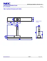 Preview for 6 page of NEC LCD4615 - MultiSync - 46" LCD Flat Panel... Installation Manual