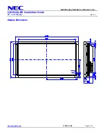 Preview for 3 page of NEC LCD6520L-BK-AV - MultiSync - 65" LCD Flat Panel... Installation Manual