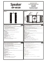Preview for 1 page of NEC LCD6520L-BK-AV - MultiSync - 65" LCD Flat Panel... Quick Start Manual