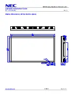 Preview for 4 page of NEC LCD8205 - MultiSync - 82" LCD Flat Panel... Installation Manual