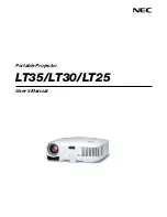 NEC LT25 Series User Manual preview