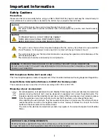 Preview for 3 page of NEC LT25 Series User Manual