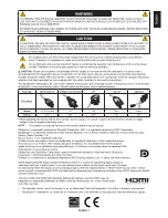 Preview for 3 page of NEC MultiSync EA271U-BK User Manual