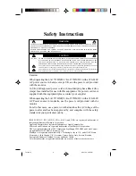 Предварительный просмотр 4 страницы NEC MULTISYNC LCD1510+ Safety Instruction