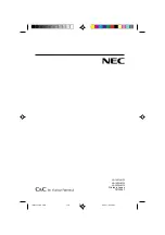 Preview for 13 page of NEC MultiSync LCD1510 User Manual