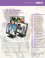 Предварительный просмотр 1 страницы NEC MultiSync LCD1515 Specifications