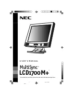 Preview for 1 page of NEC MultiSync LCD1700M+ User Manual