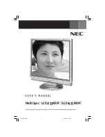 NEC MultiSync LCD1735NXM User Manual preview