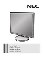 NEC MultiSync LCD1970V User Manual preview