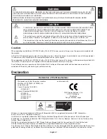 Preview for 3 page of NEC MultiSync LCD1990FX User Manual