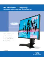 NEC MultiSync LCD1990FXp Specifications предпросмотр