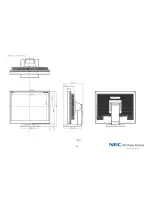 Preview for 2 page of NEC MultiSync LCD2060NX Dimensional Drawing
