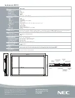 Предварительный просмотр 2 страницы NEC MultiSync LCD5710 Specifications
