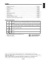 Preview for 4 page of NEC MultiSync MD215MG-S5 Installation & Maintenance Manual