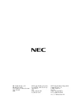 Preview for 21 page of NEC MultiSync MD215MG-S5 Installation & Maintenance Manual