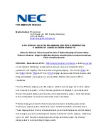 Preview for 1 page of NEC MultiSync P403 Manual