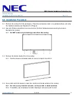 Preview for 3 page of NEC MultiSync V754Q Installation Manual