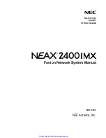 NEC NEAX 2400 IMX Manual preview