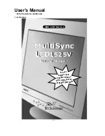 Предварительный просмотр 4 страницы NEC NEC MultiSync LCD1525V  LCD1525V LCD1525V Service Manual