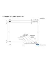 Preview for 3 page of NEC NEC MultiSync LCD1860NX  LCD1860NX LCD1860NX Dimensions