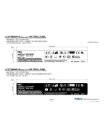 Preview for 5 page of NEC NEC MultiSync LCD1860NX  LCD1860NX LCD1860NX Dimensions
