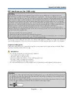 Предварительный просмотр 4 страницы NEC NP-L50W User Manual