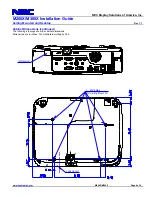 Предварительный просмотр 4 страницы NEC NP-M260X Installation Manual