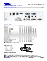 Предварительный просмотр 6 страницы NEC NP-M260X Installation Manual