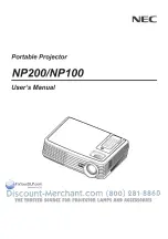 Preview for 2 page of NEC NP200 User Manual