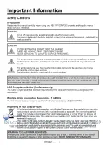 Preview for 4 page of NEC NP200 User Manual