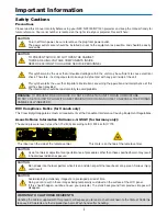 Preview for 3 page of NEC NP2000 User Manual