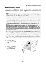 Предварительный просмотр 42 страницы NEC NP4100WJ User Manual