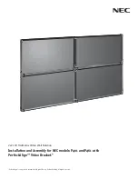 Preview for 1 page of NEC P401 - MultiSync - 40" LCD Flat Panel... Installation And Assembly Manual