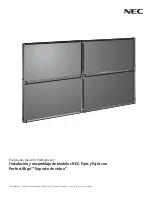 Предварительный просмотр 9 страницы NEC P401 - MultiSync - 40" LCD Flat Panel... Installation And Assembly Manual