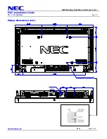 Preview for 4 page of NEC P401 - MultiSync - 40" LCD Flat Panel... Installation Manual