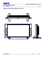 Preview for 5 page of NEC P401 - MultiSync - 40" LCD Flat Panel... Installation Manual