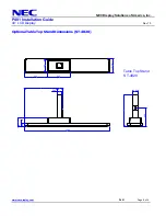 Preview for 6 page of NEC P401 - MultiSync - 40" LCD Flat Panel... Installation Manual