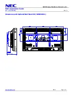 Preview for 8 page of NEC P401 - MultiSync - 40" LCD Flat Panel... Installation Manual
