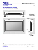 Preview for 2 page of NEC P461-AVT - MultiSync - 46" LCD TV Installation Manual