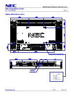 Preview for 4 page of NEC P461 - MultiSync - 46" LCD Flat Panel... Installation Manual
