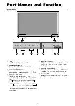 Предварительный просмотр 9 страницы NEC PlasmaSync 42XM2 Operation Manual